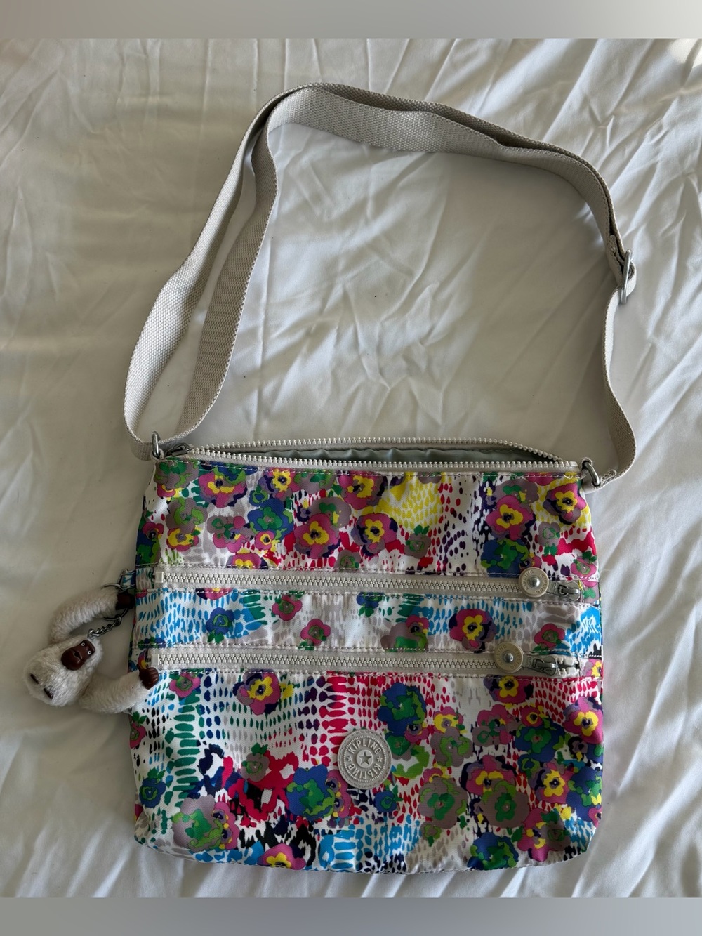 Kipling Floral Print Crossbody Bag